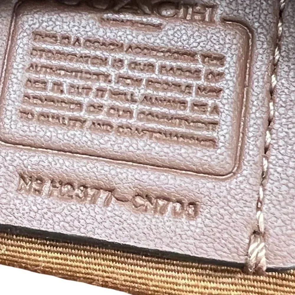 Coach NWOT Mini Serena Half Moon Satchel In Signature Canvas Tan